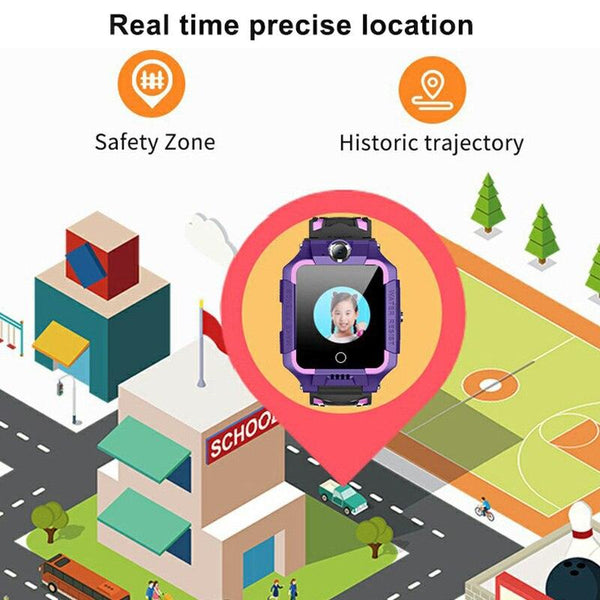 2G/4G Kids Smart Watch Phone Call Digital Screen Waterproof Wristwatch GPS Locator Smart Watch With Dual Camera Pedometer Touchscreen Kids Watch With MP3 Music Player Video Recorder Toddlers Toys Birthday Gift For Children