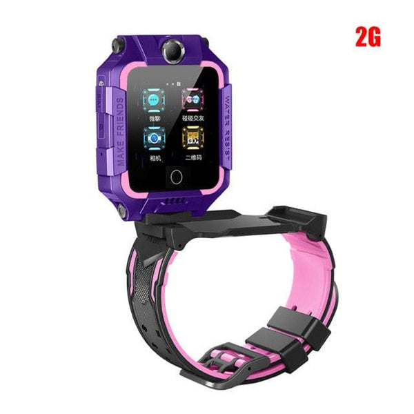 2G/4G Kids Smart Watch Phone Call Digital Screen Waterproof Wristwatch GPS Locator Smart Watch With Dual Camera Pedometer Touchscreen Kids Watch With MP3 Music Player Video Recorder Toddlers Toys Birthday Gift For Children