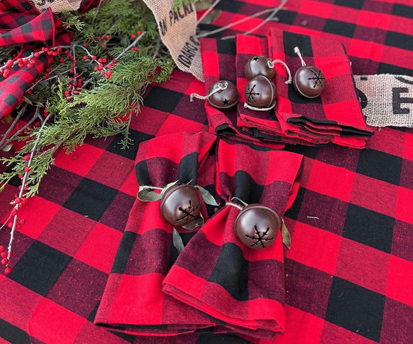 Red and Black Tablecloth