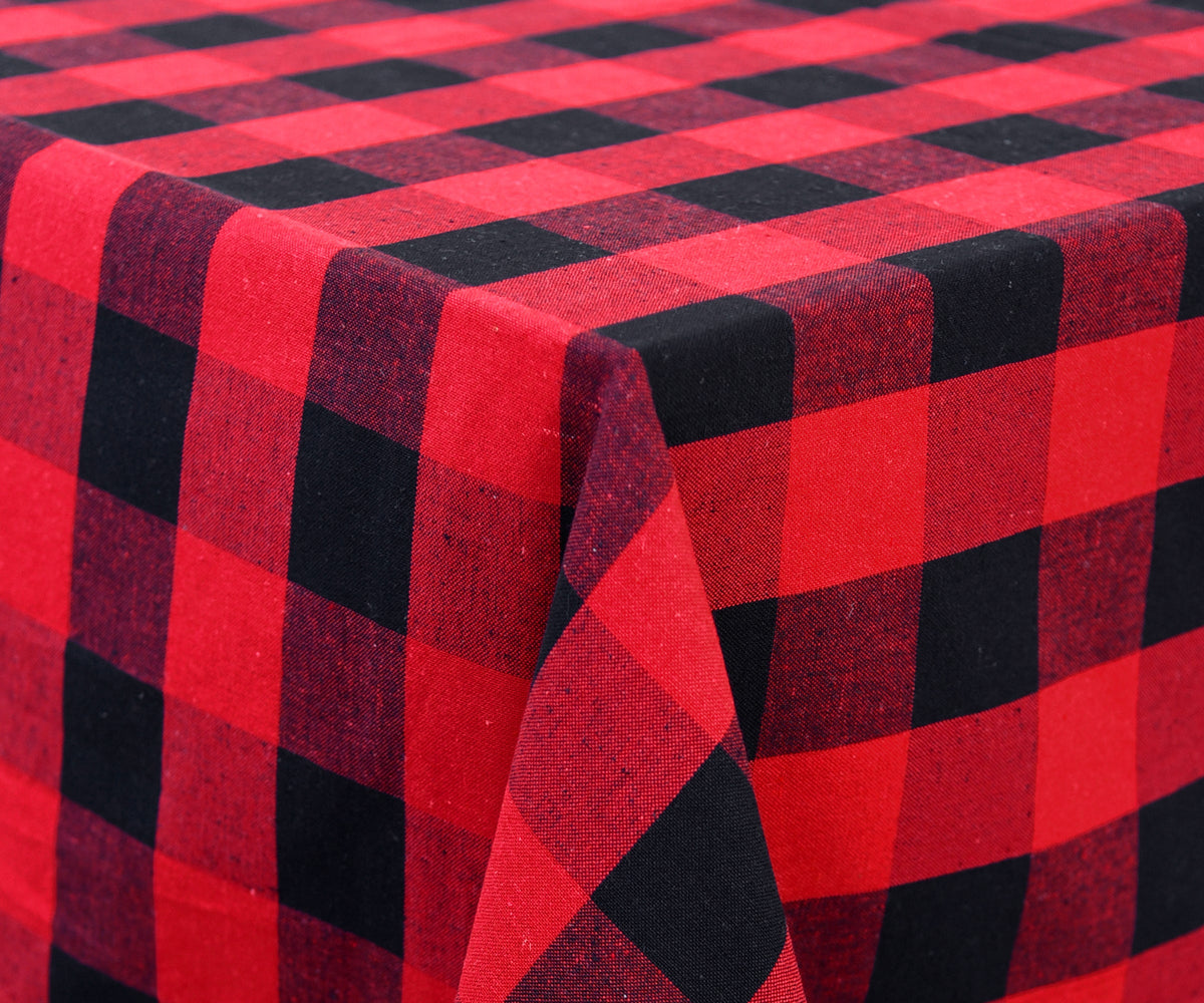Red and Black Tablecloth