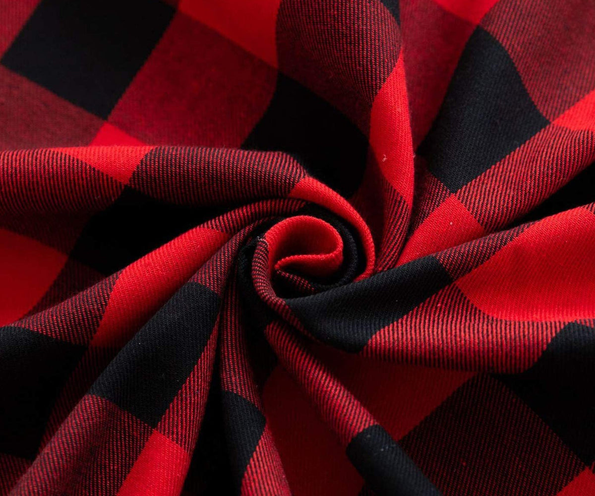Red and Black Tablecloth