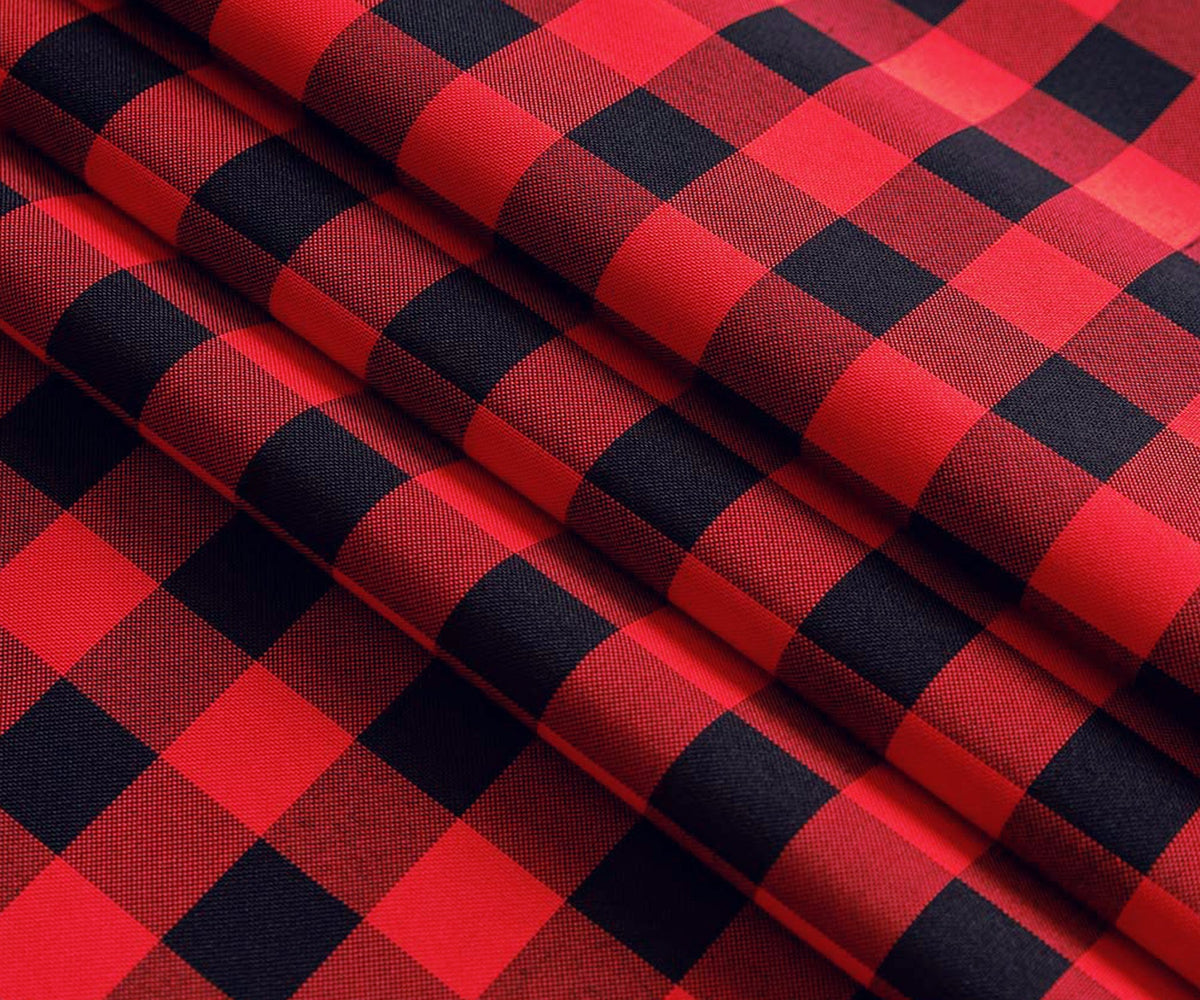 Red and Black Tablecloth