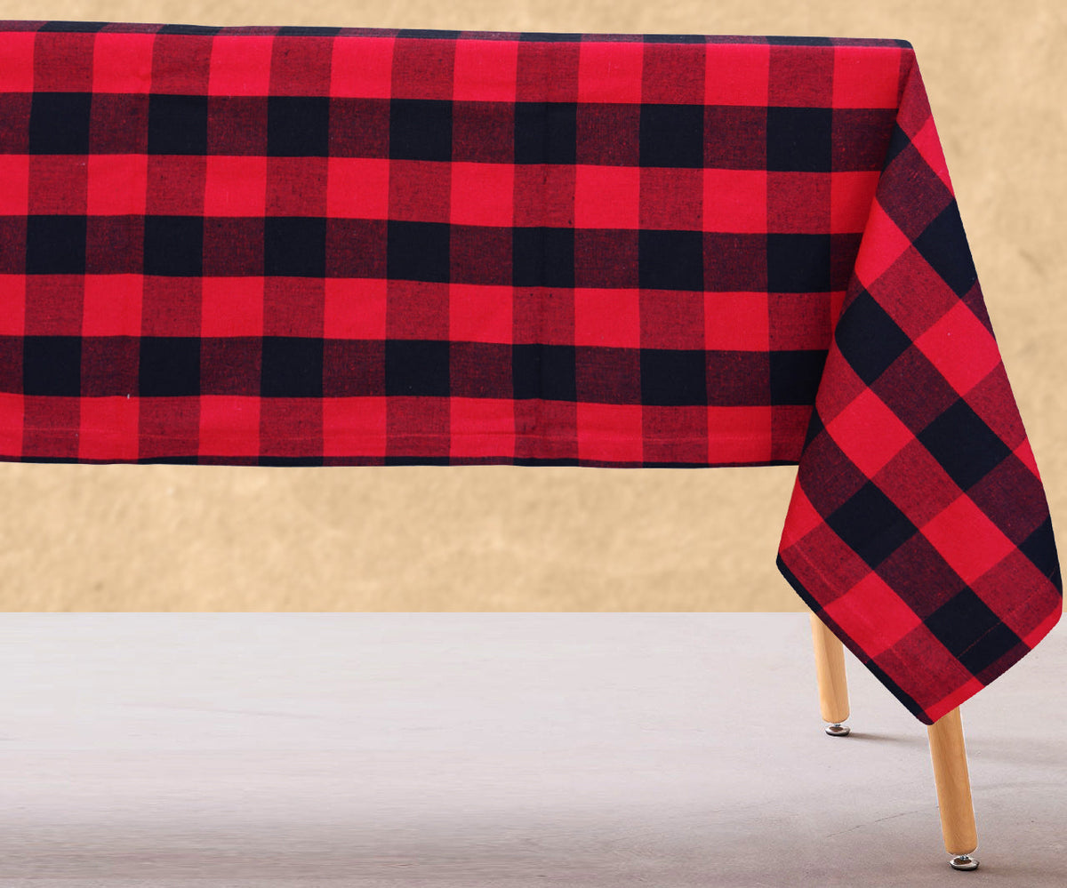Red and Black Tablecloth