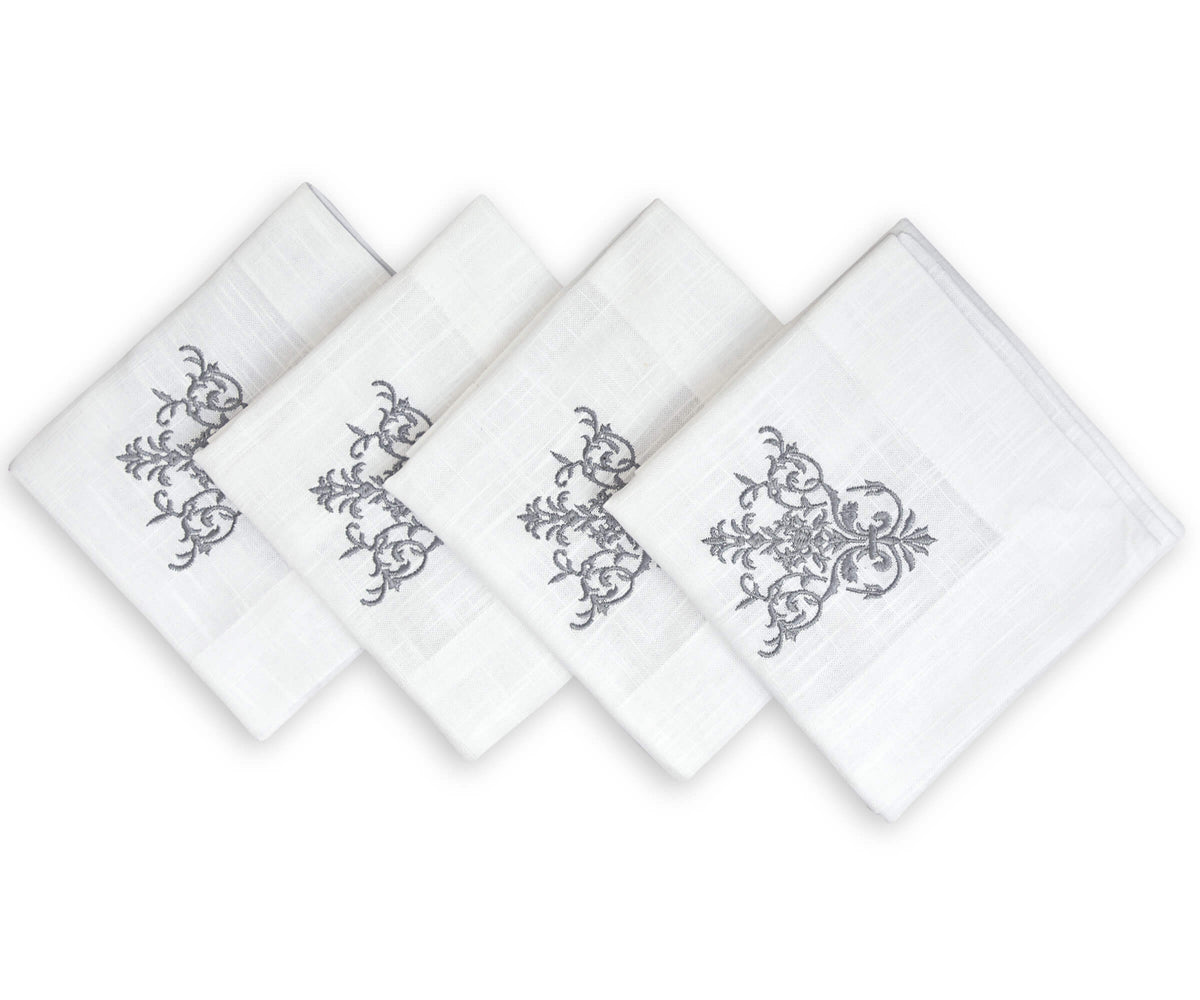 White Napkins - Embroidery Napkins