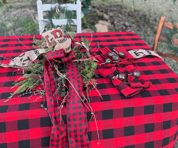 Cotton Tablecloths - Plaid Cloth Tablecloths