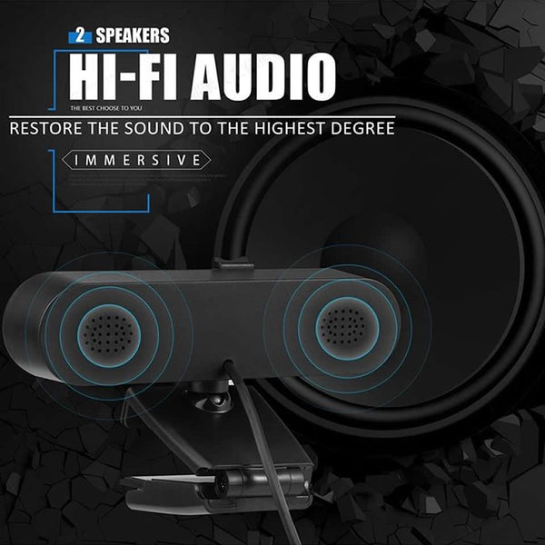 2K 4K Pc Webcam With Gift Tripod Autofocus Usb Web Camera Laptop Mini Camera 1080P with Microphone For Full Widescreen Laptop USB Webcams Privacy Shutter Tripod Desktop Notebook Webcam Video Calling Recording Webcam