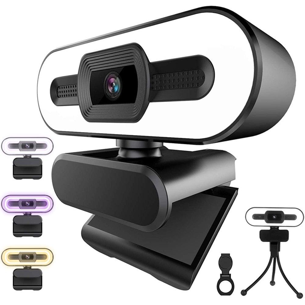 2K Webcam Web Camera Study Chat Work PC Laptop Desktop USB With Microphone WebCamera Home Auto Light Correction for Desktop Laptop Streaming Computer USB Web Camera