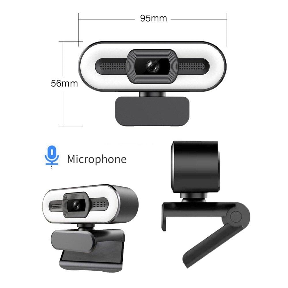 2K Webcam Web Camera Study Chat Work PC Laptop Desktop USB With Microphone WebCamera Home Auto Light Correction for Desktop Laptop Streaming Computer USB Web Camera