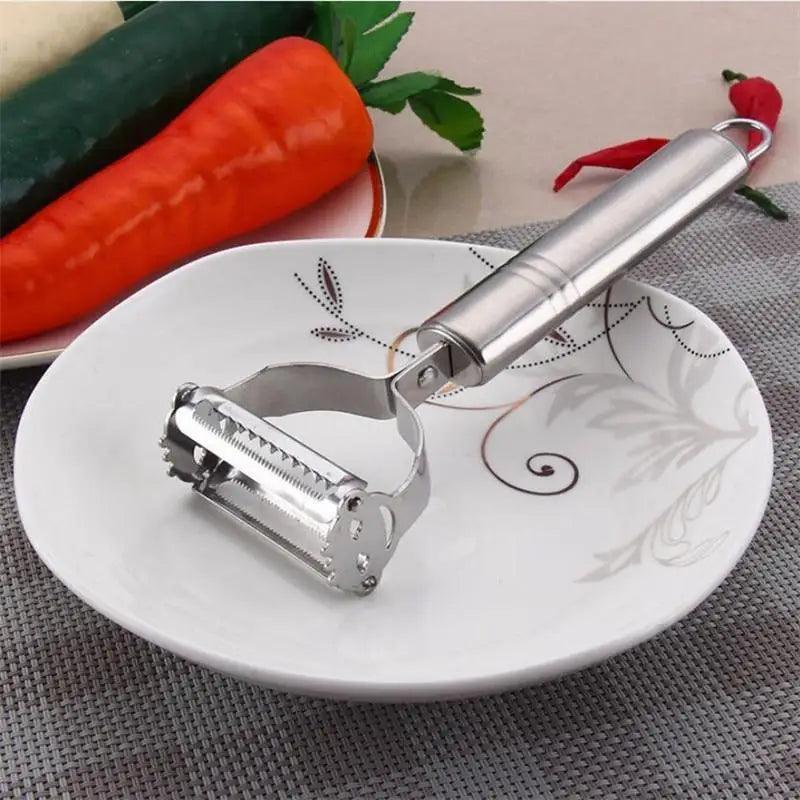 2PCS Stainless Steel Multi-function Vegetable Peeler And Cutter Peeler Potato Carrot Kitchen Tool