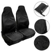 2PCS Car Front Seat Protector Cover Heavy Duty Waterproof Car Seat Covers for Front Seats Universal Waterproof Auto Seat Covers Car Seat Cover Breathable Cushion Protector  Car Seat Protectors Easy to Install Universal Fit Interior Accessories - Black