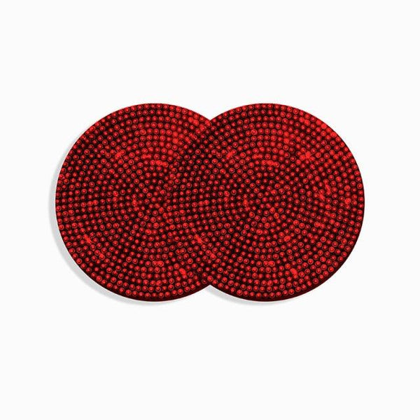 2PCS Diamond Car Coaster Water Cup Slot Non-Slip Mat Silica Gel Pad Bling Car Coasters Silicone Crystal Car Cup Holder Mat Car Gadget Universal Bling Car Cup Mat Holder Insert Crystal Rhinestone Vehicle Cup Coaster Bling Car Accessories for Woman
