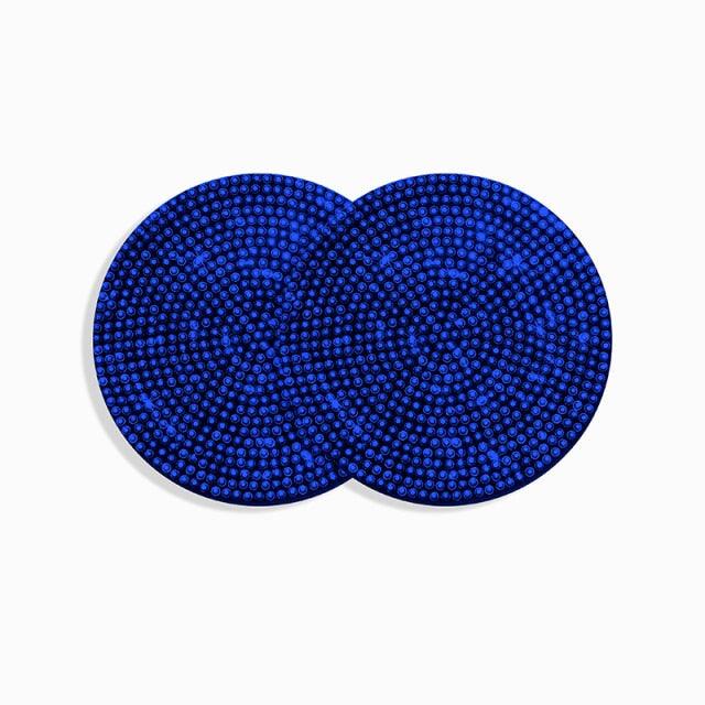 2PCS Diamond Car Coaster Water Cup Slot Non-Slip Mat Silica Gel Pad Bling Car Coasters Silicone Crystal Car Cup Holder Mat Car Gadget Universal Bling Car Cup Mat Holder Insert Crystal Rhinestone Vehicle Cup Coaster Bling Car Accessories for Woman