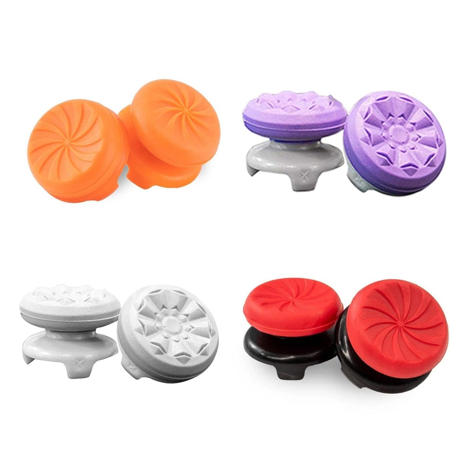 2PCS Non-slip Soft Silicone Thumbstick Joystick Grip High-Rise Caps Covers Game Controller  Button Stick Cover Switch Joystick Grip Cap Part Analog Cap Controller