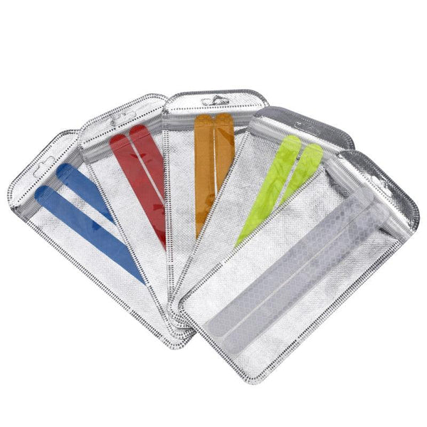 2Pcs Reflectance Car Stickers Reflector Rearview Mirror Reflective Tape Car Accessories Exterior Reflex Tape Reflective Strip Reflective Car Stickers Set Rearview Mirror Reflective Warning Stickers Car Side Reflective Stickers