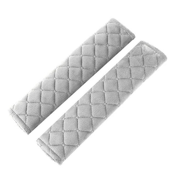 2pcs Seat Belt Covers Fuzzy Seat Belt Pads for Shoulder Soft Comfy Soft Velvet Car Shoulder Pad For Adults Youth Kids Car Truck SUV Airplane Backpack Straps Car Seat Belt Pad Belt Strap Covers for Car