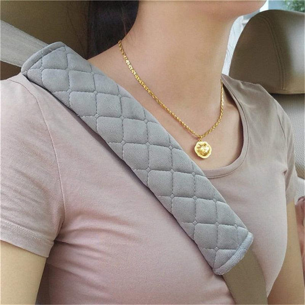 2pcs Seat Belt Covers Fuzzy Seat Belt Pads for Shoulder Soft Comfy Soft Velvet Car Shoulder Pad For Adults Youth Kids Car Truck SUV Airplane Backpack Straps Car Seat Belt Pad Belt Strap Covers for Car
