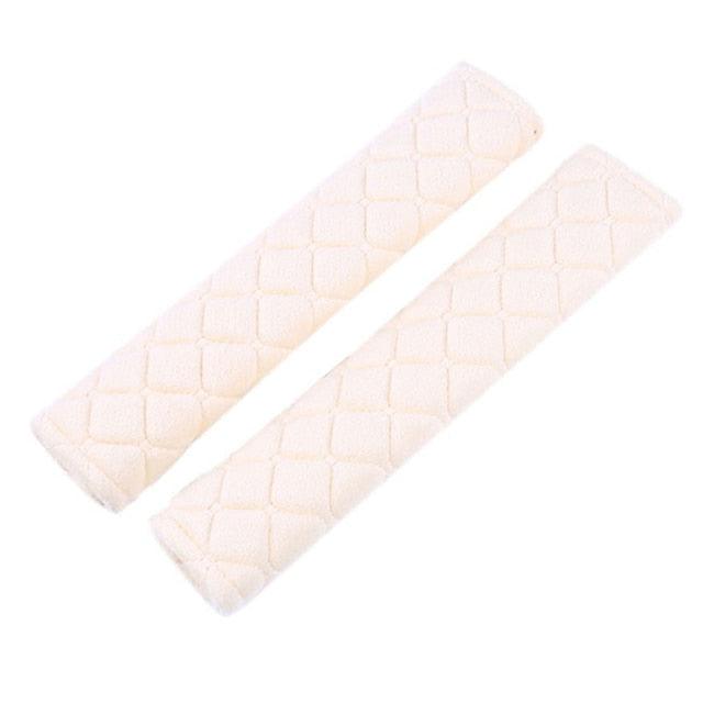 2pcs Seat Belt Covers Fuzzy Seat Belt Pads for Shoulder Soft Comfy Soft Velvet Car Shoulder Pad For Adults Youth Kids Car Truck SUV Airplane Backpack Straps Car Seat Belt Pad Belt Strap Covers for Car