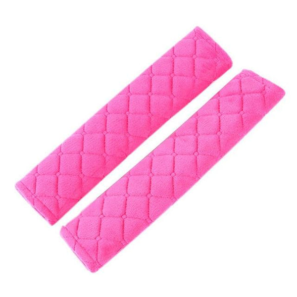 2pcs Seat Belt Covers Fuzzy Seat Belt Pads for Shoulder Soft Comfy Soft Velvet Car Shoulder Pad For Adults Youth Kids Car Truck SUV Airplane Backpack Straps Car Seat Belt Pad Belt Strap Covers for Car