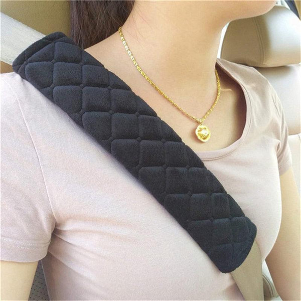 2pcs Seat Belt Covers Fuzzy Seat Belt Pads for Shoulder Soft Comfy Soft Velvet Car Shoulder Pad For Adults Youth Kids Car Truck SUV Airplane Backpack Straps Car Seat Belt Pad Belt Strap Covers for Car