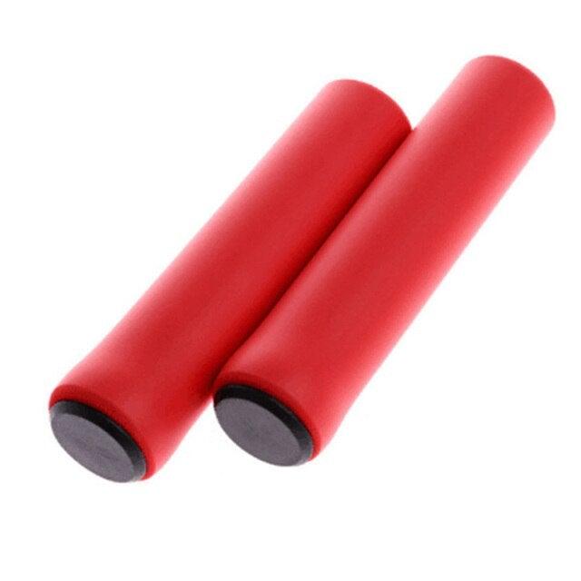 2PCS Silicone Bicycle Handlebar Grips Anti-Slip Shock-Asorbing Mountain Bike Handlebar Grip Silica Gel Super Light Anti-Skid Shock-Proof Handle Bar Locking Grips Cycling Grips