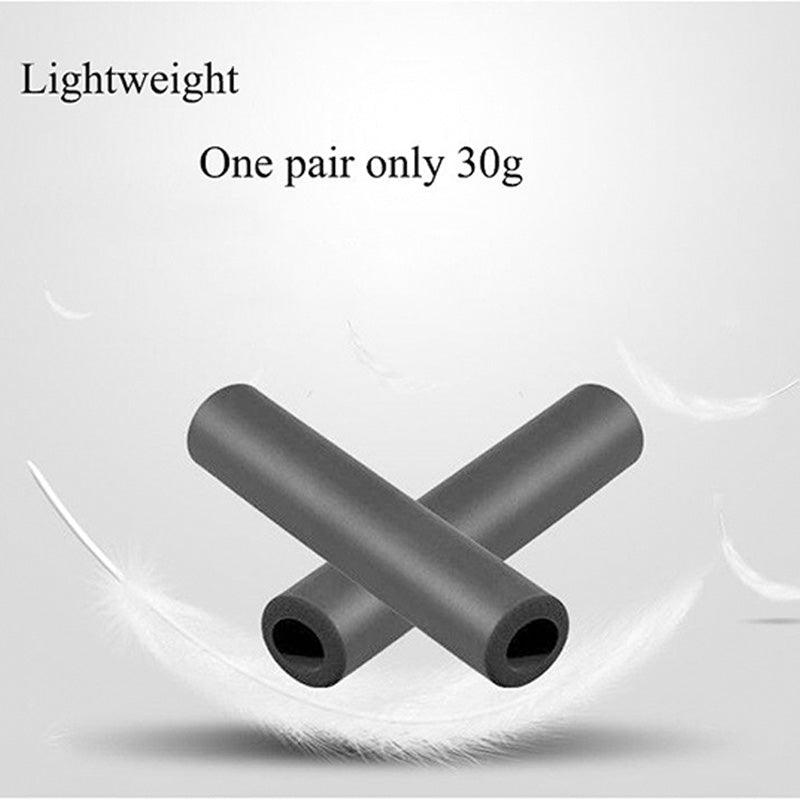 2PCS Silicone Bicycle Handlebar Grips Anti-Slip Shock-Asorbing Mountain Bike Handlebar Grip Silica Gel Super Light Anti-Skid Shock-Proof Handle Bar Locking Grips Cycling Grips
