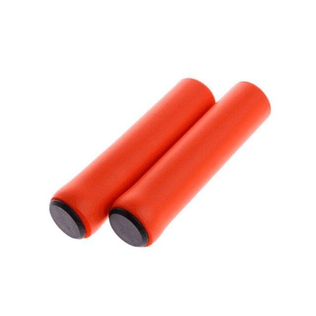 2PCS Silicone Bicycle Handlebar Grips Anti-Slip Shock-Asorbing Mountain Bike Handlebar Grip Silica Gel Super Light Anti-Skid Shock-Proof Handle Bar Locking Grips Cycling Grips