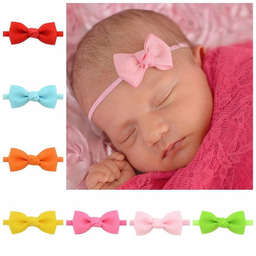 2Pcs/lot Baby Girls Headband Infant Hair Accessories Cloth Tie Bows Headwear Tiara Gift Toddlers bandage Ribbon Newborn Headwrap Gorgeous Hair Accessories For Babies