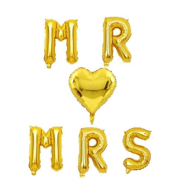 2pcs/lot Good Quality 36inch Round White and black Print Mr&Mrs Latex Balloons For Happy Wedding And  Valentine's Day