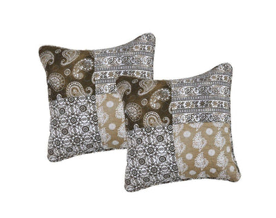 DaDa Bedding Set of 2 Bohemian Patchwork Moroccan Paisley Dreams Throw Pillow Covers, 18