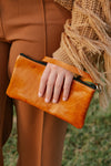 Leather Pouch - Brown Goat Leather