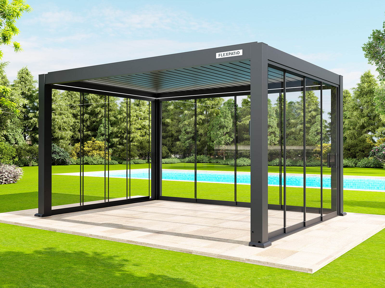 Glass Door – Square Handle