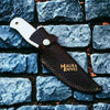 Handcrafted Fixed Blade Skinner Knife with Durable Camel bone Handle-0037
