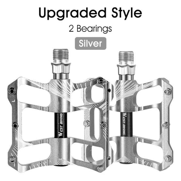 3 Bearings Bicycle Pedals Ultralight Anti-Slip Road Bike Pedal Cycling Sealed Bearing Bike Pedals Mountain Bike Pedals Composite Bearing Bicycle Pedals With Wide Flat Platform