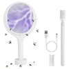 3-in-1 90º Rotating Electric Bug Zapper Racket