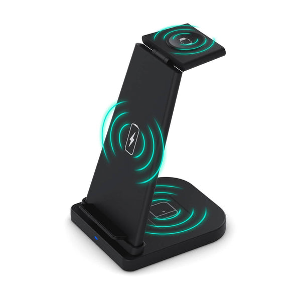 3-in-1 Foldable Fast Wireless Charging Stand