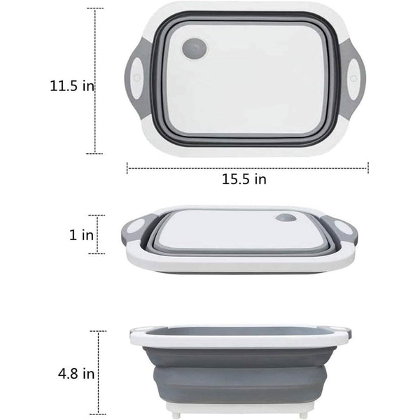3-in-1 Multifunctional Foldable Cutting Board