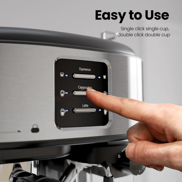 3 in 1 Professional Espresso Maker with Dual Heating System & Capsule Compatible CM8011 Kismile