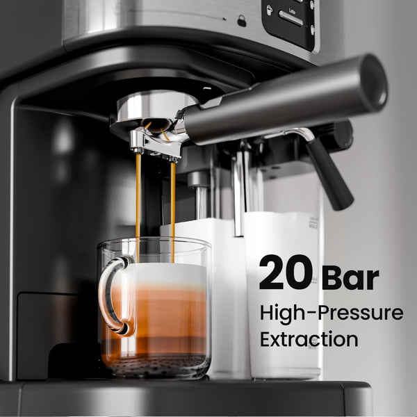 3 in 1 Professional Espresso Maker with Dual Heating System & Capsule Compatible CM8011 Kismile