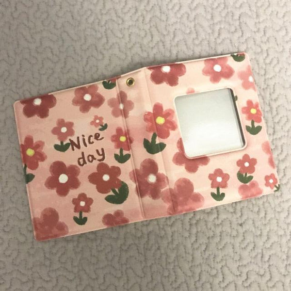 3 Inch Mini Photo Album 32 Pockets Square Hollow Card Holder Bronzing Stars Picture Storage Case PVC Photocard Holder DIY Photo Albums Birthday Gift Family Scrapbook Albums Family Anniversary Gift For Couple