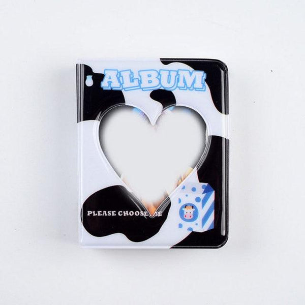 3 Inch Mini Photo Album 32 Pockets Square Hollow Card Holder Bronzing Stars Picture Storage Case PVC Photocard Holder DIY Photo Albums Birthday Gift Family Scrapbook Albums Family Anniversary Gift For Couple