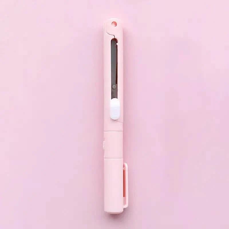 3-Pack: 2-in-1 Pen Style Scissors with Paper Cutter