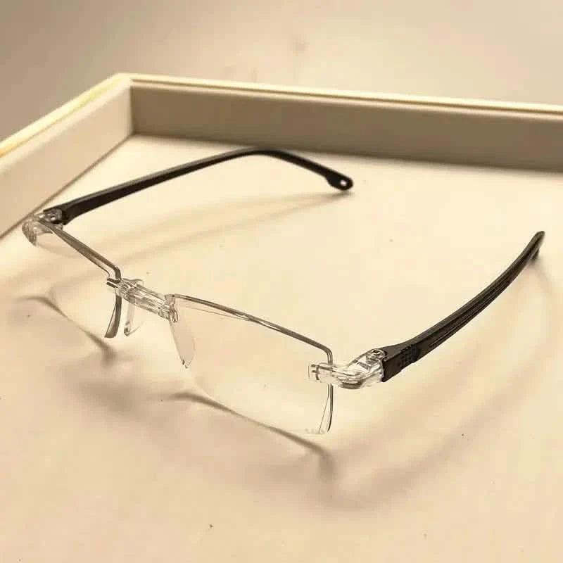 2K Style Rimless Reading Glasses for Men & Women