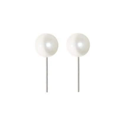 3-Pack: 8 MM Faux Pearl Stud Earrings