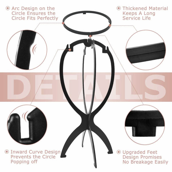 3-Pack: Dreamlover Wig Head Stands for Wigs