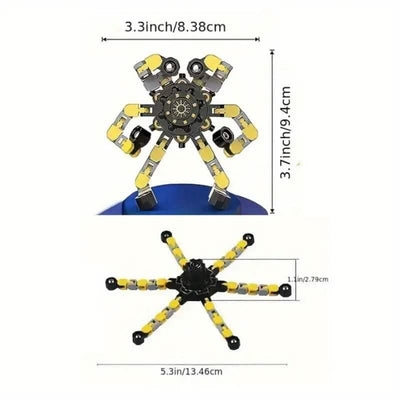 3-Pack: Fidget Toys Transformable Spinners