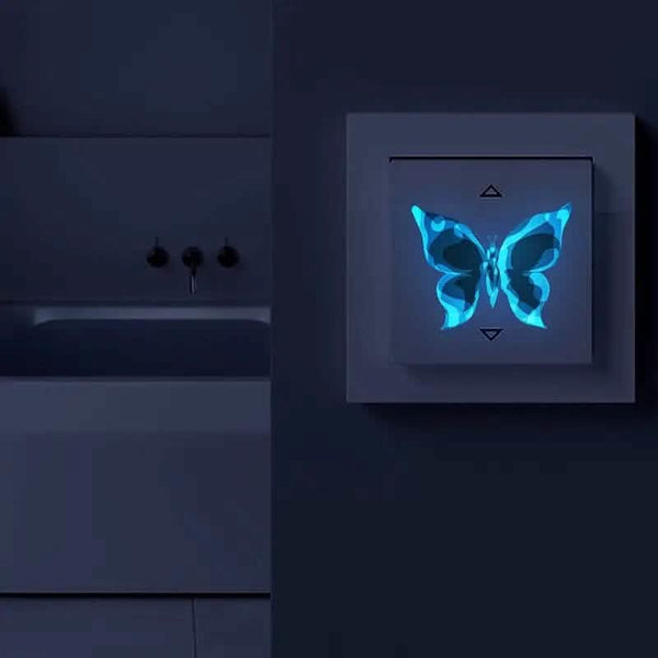 3-Pack: Glow In the Dark Butterfly Wall Stickers