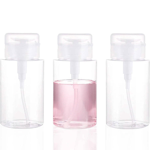 3-Pack: Push Down Empty Pump Dispenser Bottle
