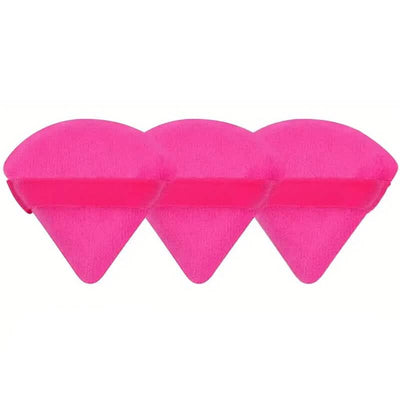 3-Pack: Triangle Powder Puff for Loose Powder and Liquid Cosmetic