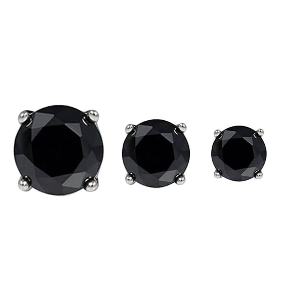 3-Pairs: Elements of Love Crystal Stud Earrings