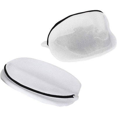 3-Piece Set: Mesh Shoe Laundry Bags with Zip Closure
